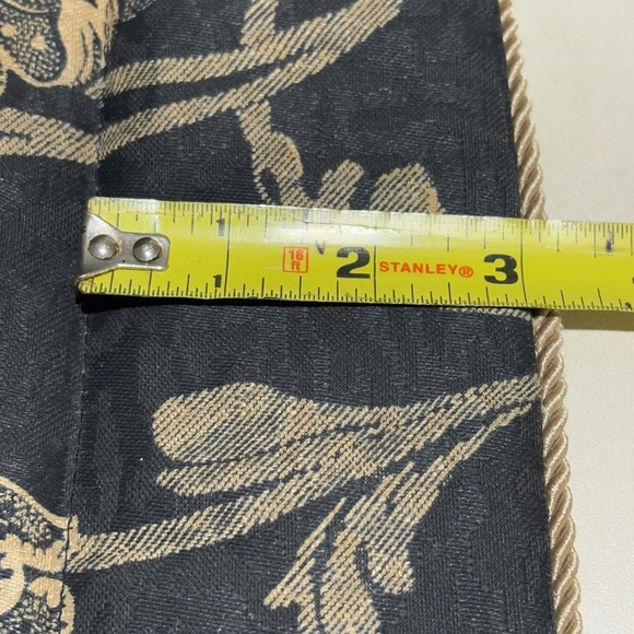 2 VTG Croscill Damask Jacquard STD. Pillow SHAMS 25 X 20 Rope detail Flanged USA - Picture 13 of 14